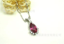 925純銀紅剛玉項(xiàng)鏈 韓國飾品批發(fā)市場的性價(jià)比之選
